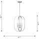 Loretto 4 Light 15.75 inch Brushed Nickel Chandelier Ceiling Light