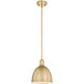 Sawyer 1 Light 8.25 inch Classic Brass Pendant Ceiling Light