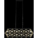 Marcia 5 Light 42 inch Matte Black and French Gold Linear Pendant Ceiling Light