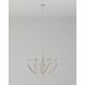 Menefee 6 Light 32 inch Silver Granello Chandelier Ceiling Light