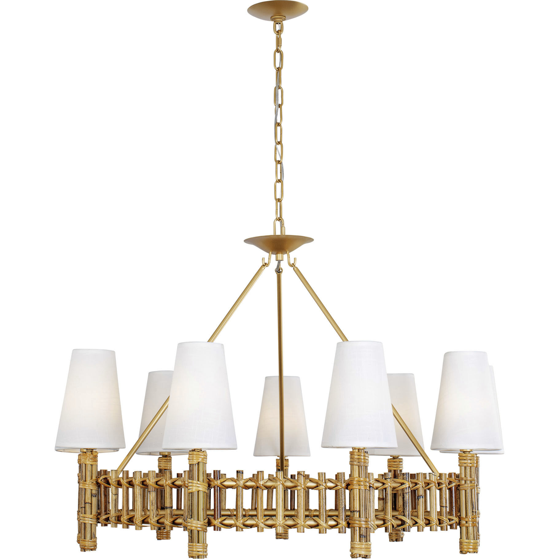 Nevis LED 36 inch French Gold Chandelier Ceiling Light