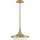 Elsa LED 14 inch Lacquered Brass Pendant Ceiling Light, Semi-Flush Mount