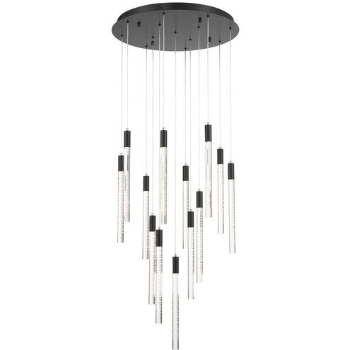Celine LED 23.62 inch Black Chandelier Ceiling Light