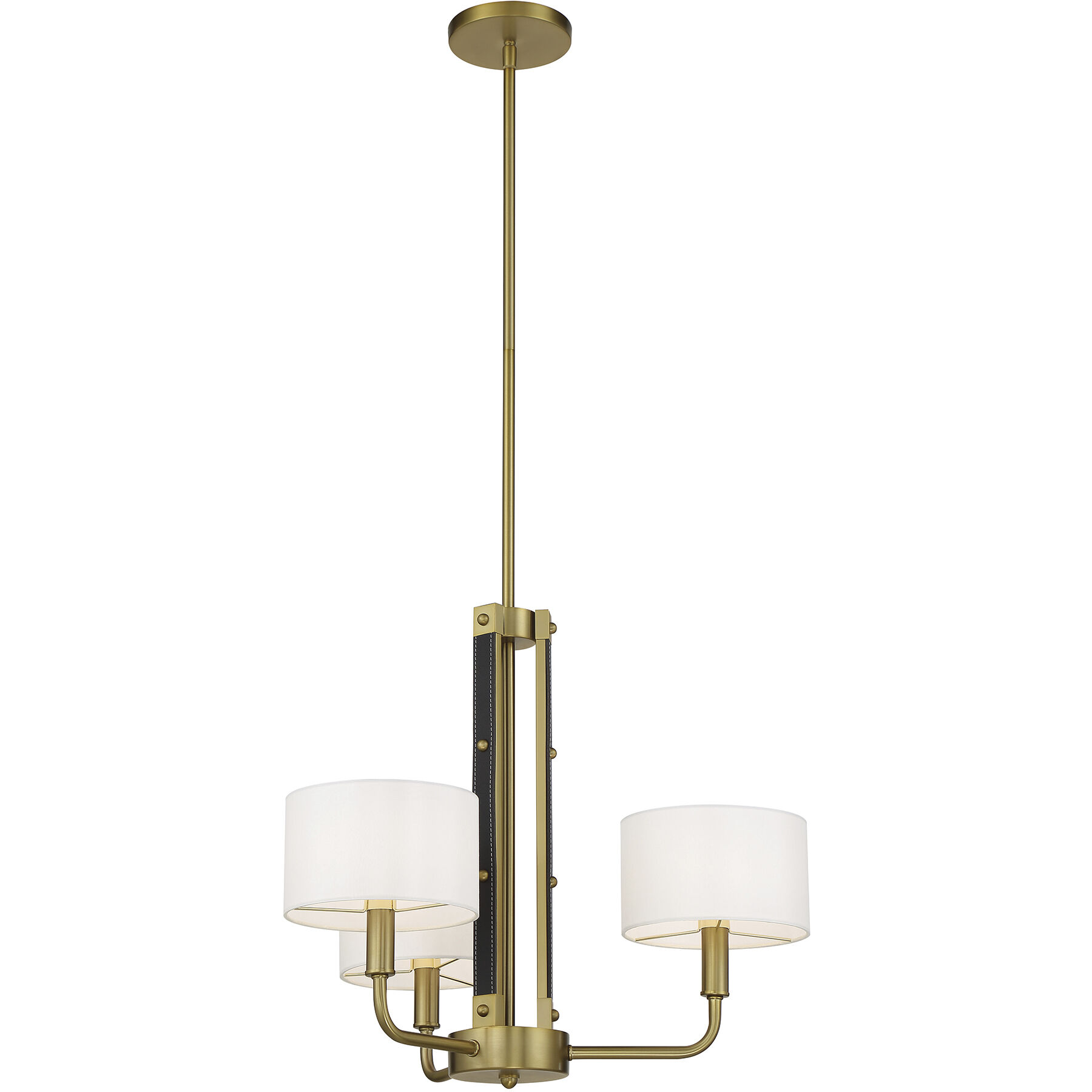 Chelsea 3 Light 22 inch Soft Brass Chandelier Ceiling Light