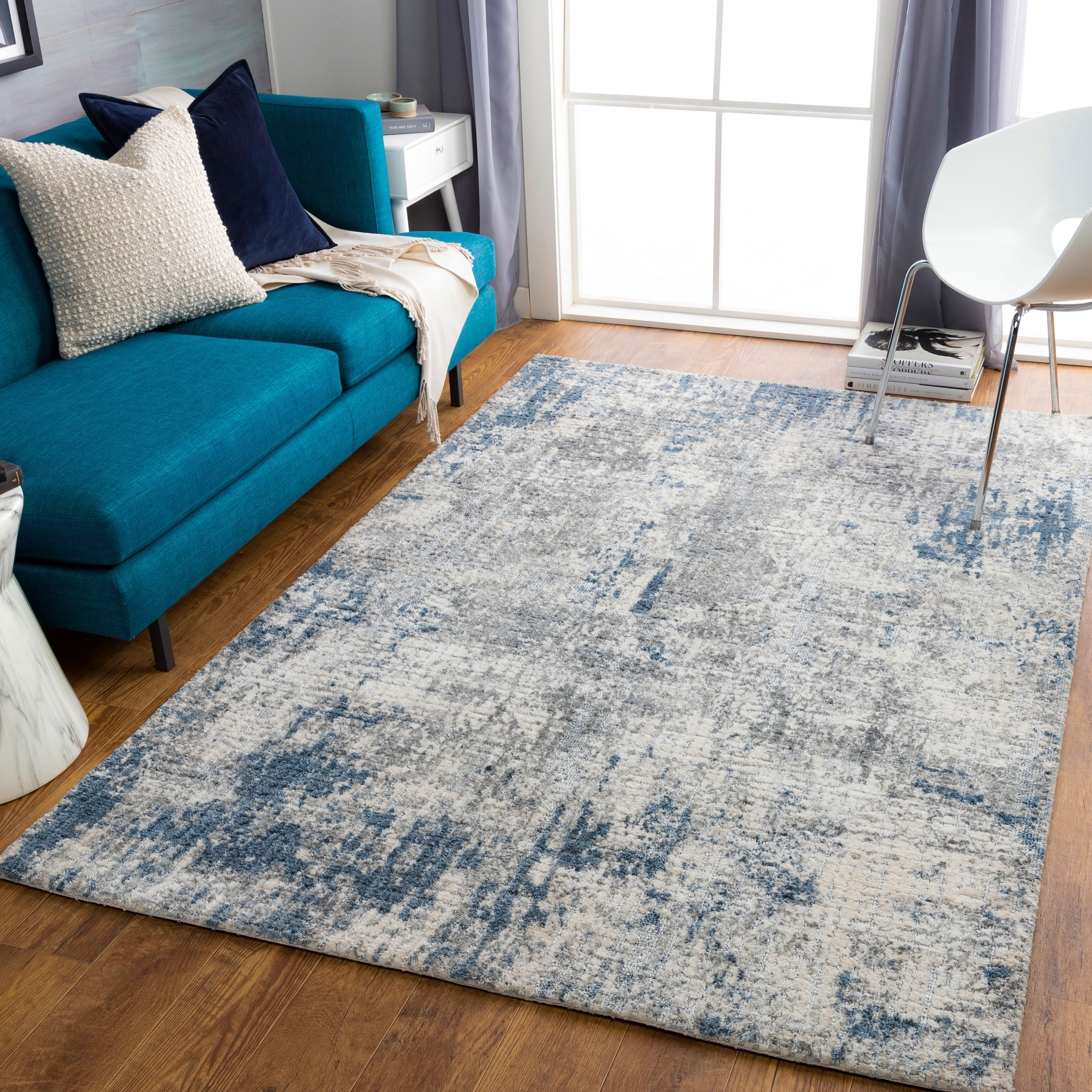 Talise 36 X 24 inch Denim Rug in 2 x 3, Rectangle
