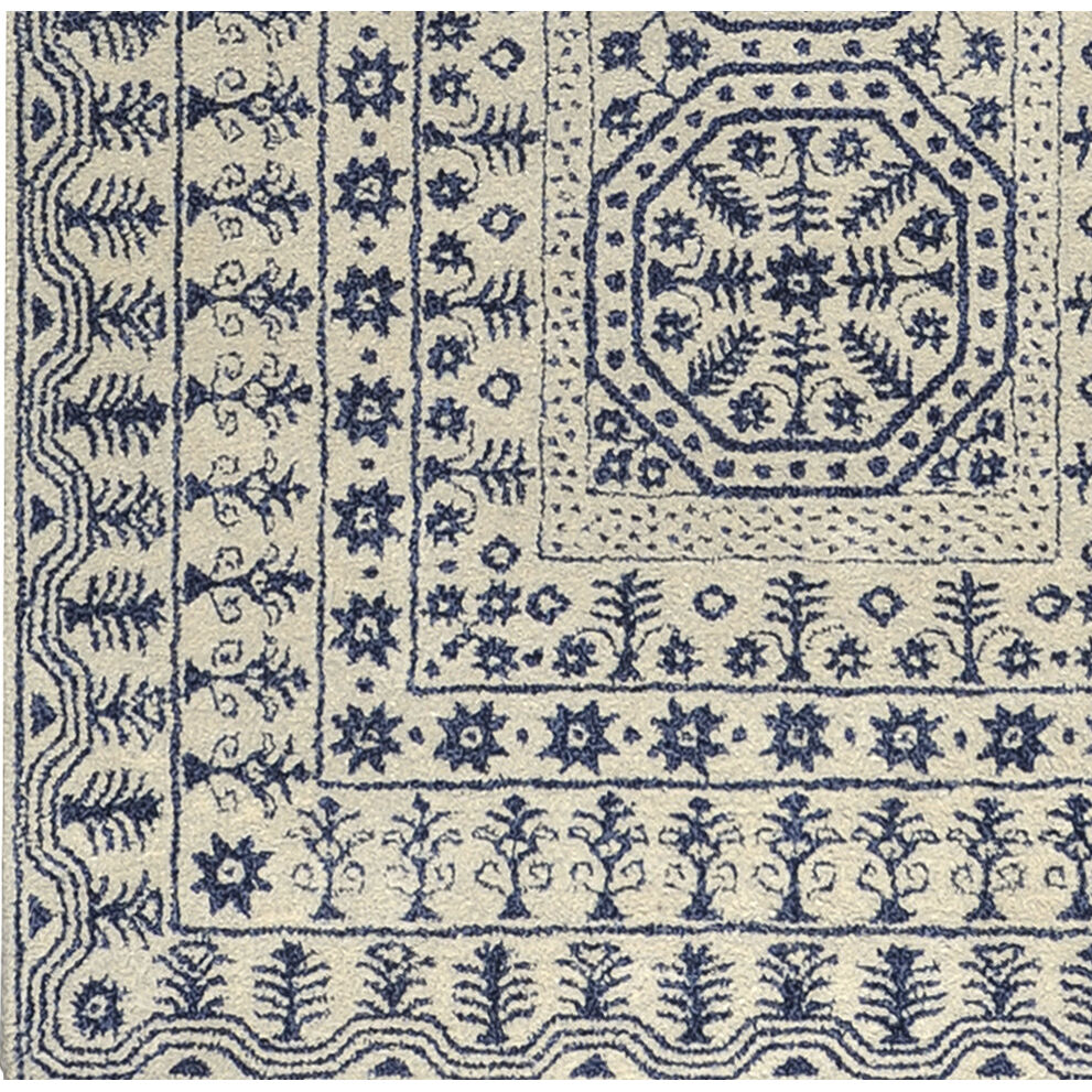 Smithsonian 36 X 24 inch Blue Rug in 2 x 3, Rectangle