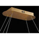 Canada LED 16 inch Gold LED Chandelier Ceiling Light