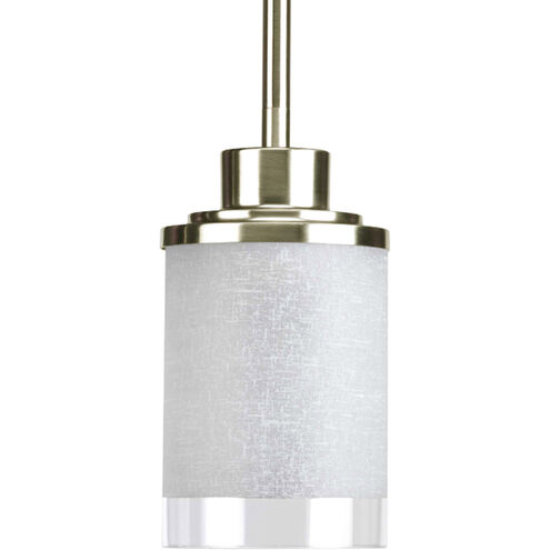 Alexa 1 Light 5 inch Brushed Nickel Mini-Pendant Ceiling Light