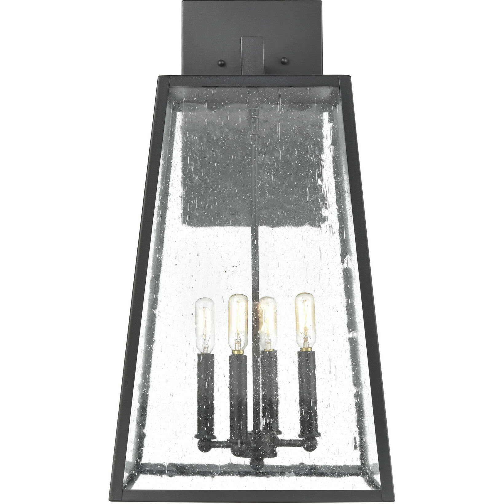Meditterano 4 Light 27 inch Matte Black Outdoor Sconce