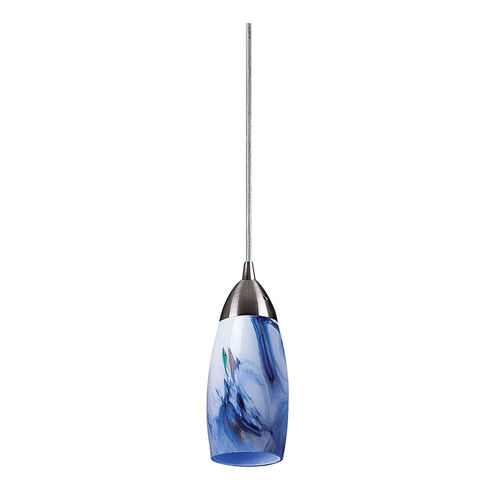 Castle 1 Light 3 inch Satin Nickel with Mountain Mini Pendant Ceiling Light