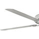Oasis 60 inch Brushed Nickel with Silver Blades Fan, Coastal Elements
