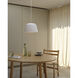 Taiko 1 Light 11.81 inch Matte White Interior Pendant Light Ceiling Light