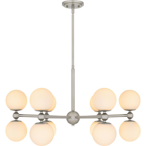 Elser 12 Light 31 inch Brushed Nickel Chandelier Ceiling Light