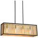 Matteo Lighting Goldenguild 4 Light 8 inch Matte Black Chandelier Ceiling Light C67714MB - Open Box