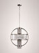 Metropolis 4 Light 22 inch Polished Nickel Chandelier Ceiling Light