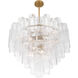Torvento 15 Light 32.75 inch Legacy Brass Pendant Ceiling Light in Clear Handmade Glass
