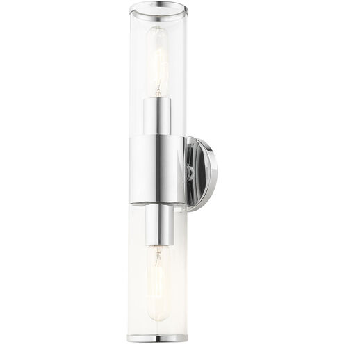 Banca 2 Light 19 inch Polished Chrome ADA Vanity Sconce Wall Light