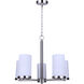 Britton 5 Light 21 inch Brushed Nickel Chain Chandelier Ceiling Light