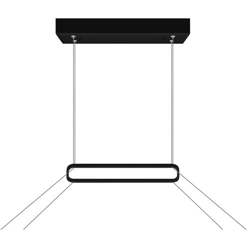 Himalayas LED 62 inch Black Island/Pool Table Light Ceiling Light