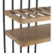 Anita 76.8 X 31.5 X 16.9 inch Black Shelf