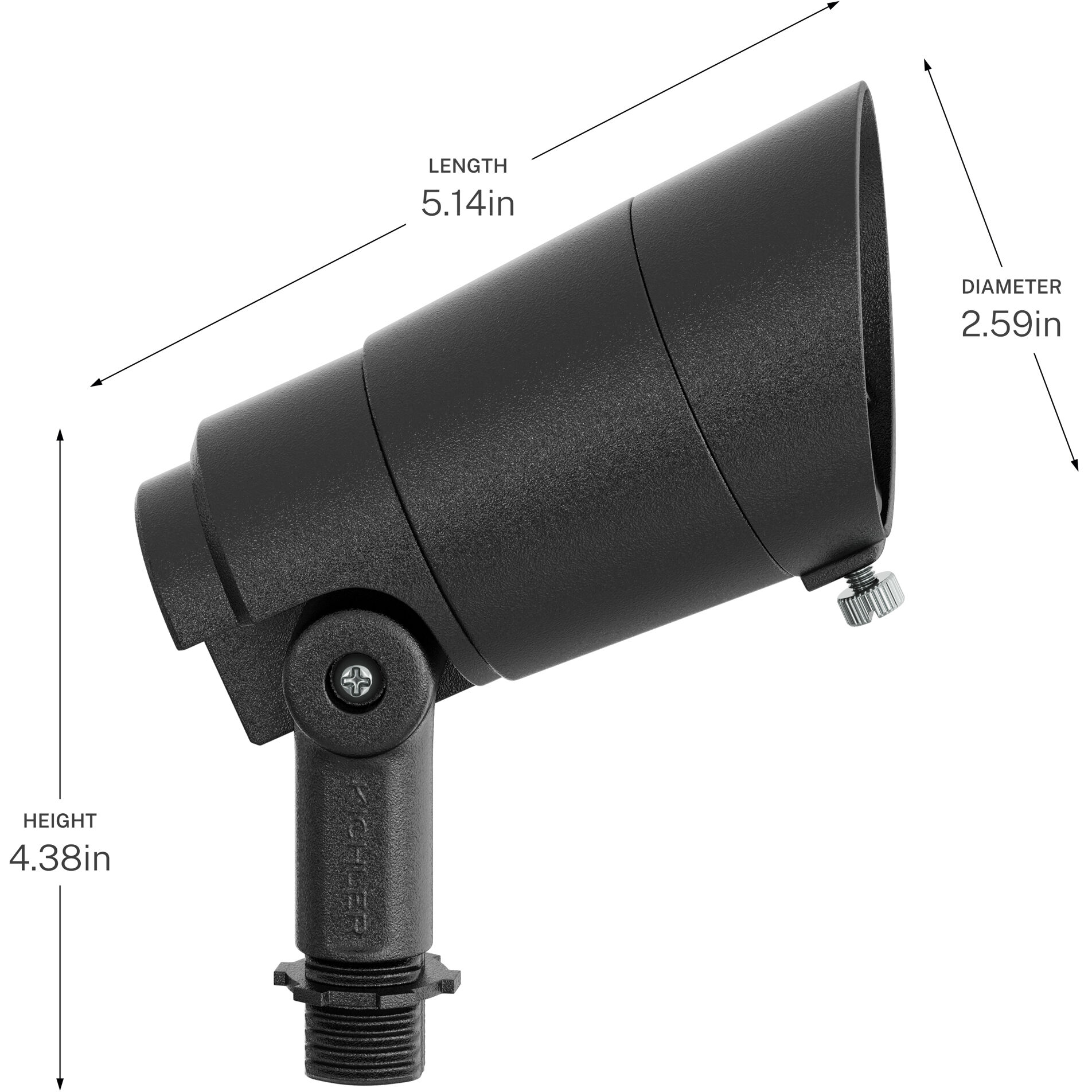 Integra 12 3.5 watt Textured Black Accent Light