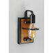 Black Forest 1 Light Black/Ashbury Wall Sconce Wall Light