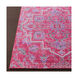 Germili 36 X 24 inch Pink and Purple Area Rug, Polyester