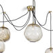 Molten Spider 6 Light 48 inch Natural Brass Chandelier Ceiling Light, Small