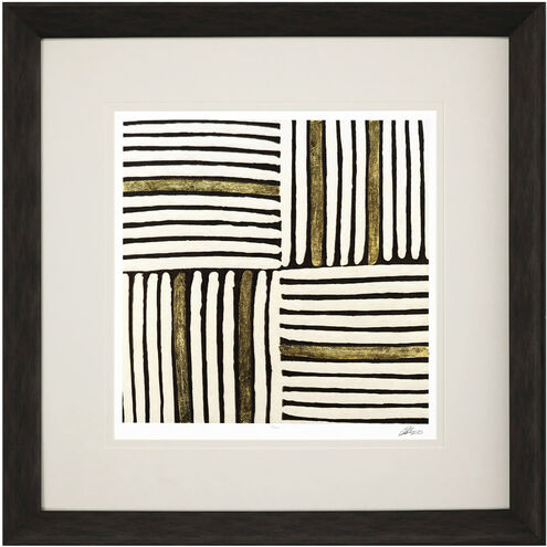 Gold Zulu Brown and Beige and Metallic and Neutral Framed Art