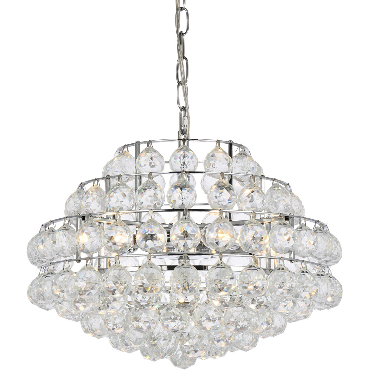Savannah 5 Light 18 inch Chrome Pendant Ceiling Light