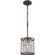 Nadina 1 Light 7 inch Silverdust Iron Mini Pendant Ceiling Light
