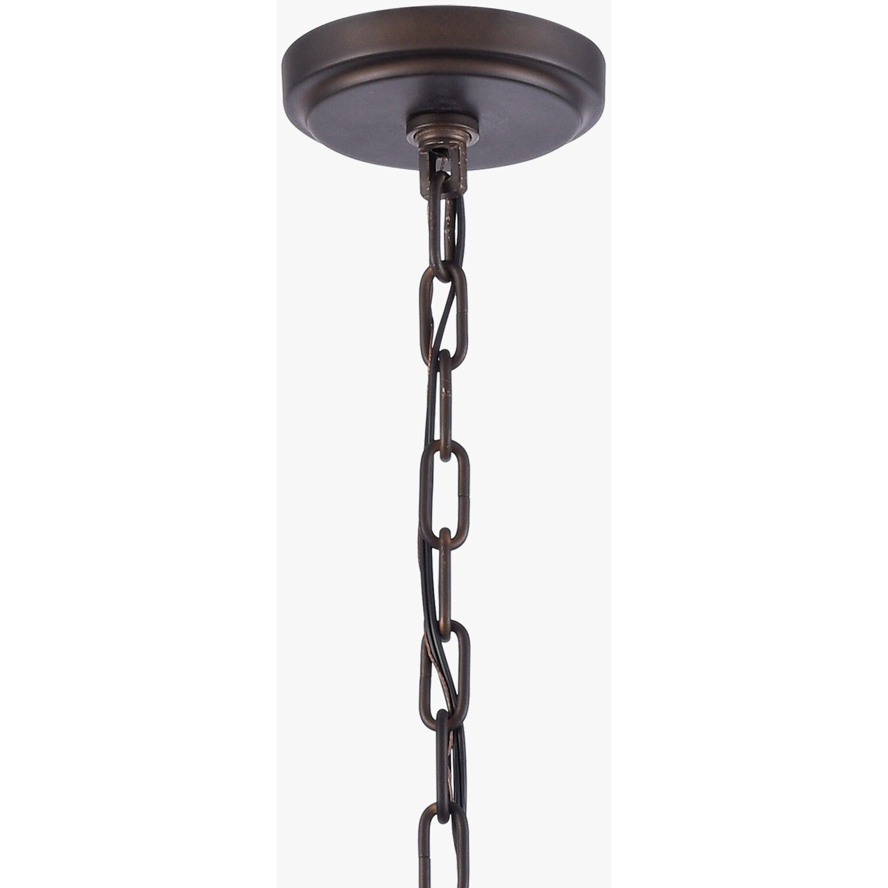 Tuscan 6 Light 26 inch Dark Bronze Chandelier Ceiling Light, Converts to Semi Flush