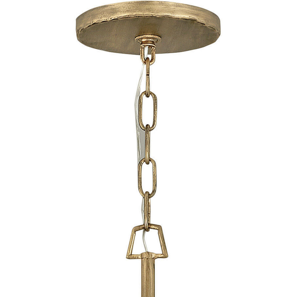 Farrah LED 28 inch Burnished Gold Chandelier Ceiling Light