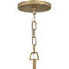 Farrah LED 28 inch Burnished Gold Chandelier Ceiling Light