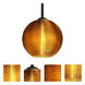 Kristall 8 LED Black Cord Pendant Ceiling Light