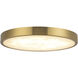 Alora Mood Evelyn 9 inch Brushed Gold and Alabaster Flush Mount Ceiling Light