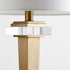 Statuette 41 inch 100.00 watt Brass Table Lamp Portable Light