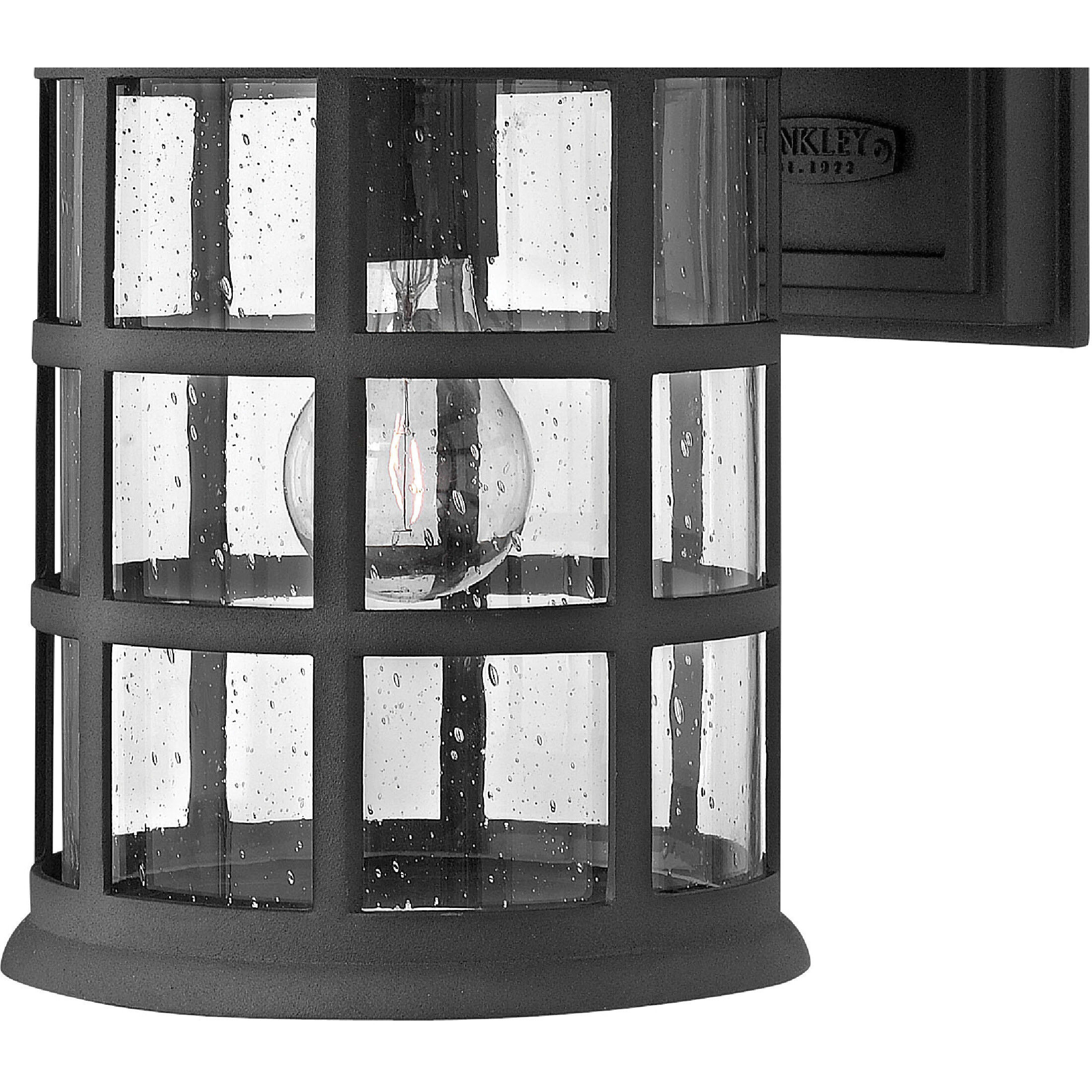 Freeport Outdoor Wall Mount Lantern in Black, Large