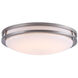 Parkedale LED 13 inch Brushed Nickel Flushmount Ceiling Light