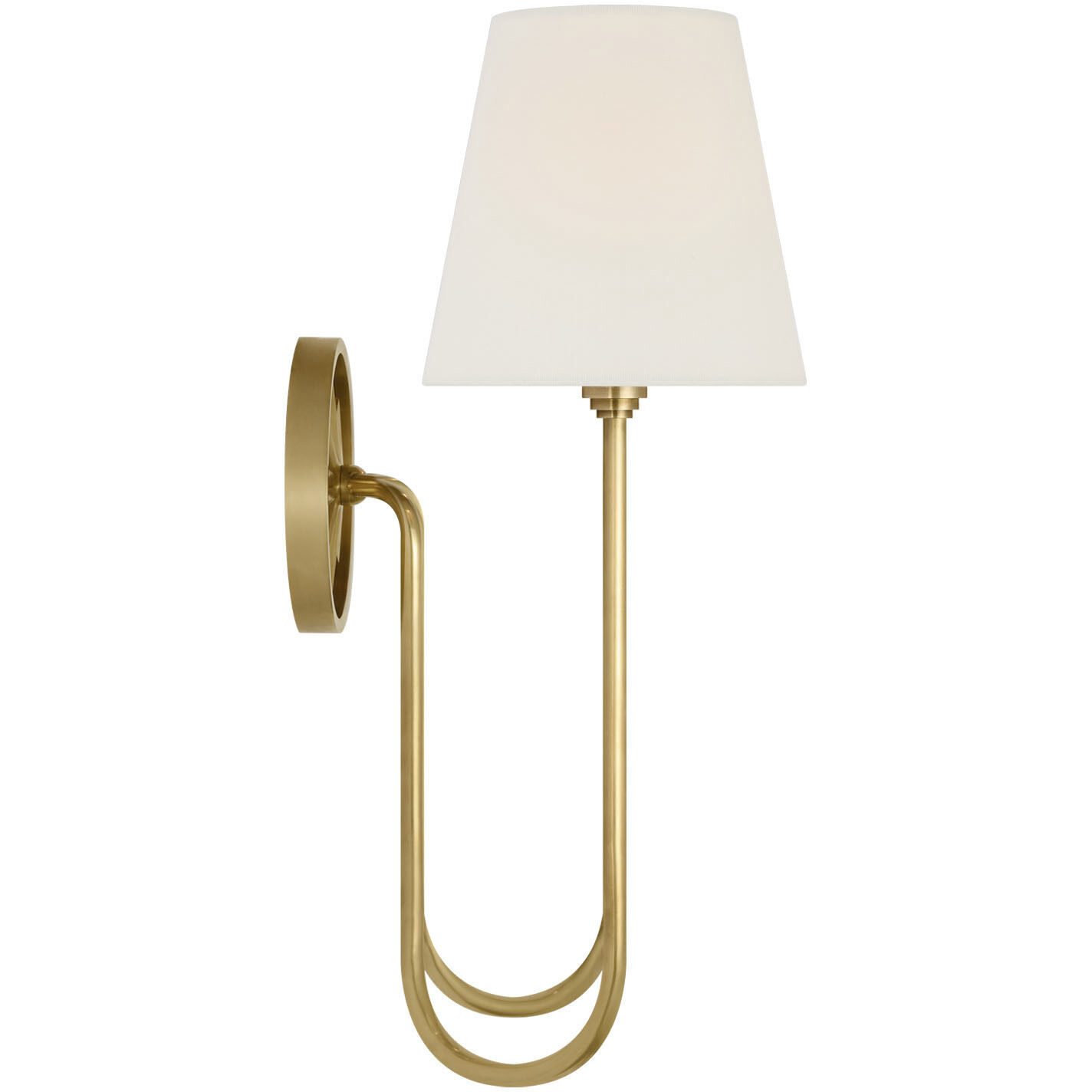 Chapman & Myers Polaris LED 15 inch Antique-Burnished Brass Double Sconce Wall Light