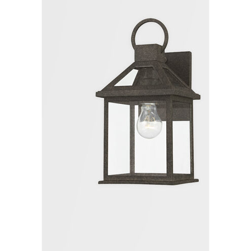 Sanders 1 Light 14 inch French Iron Outdoor Wall Sconce