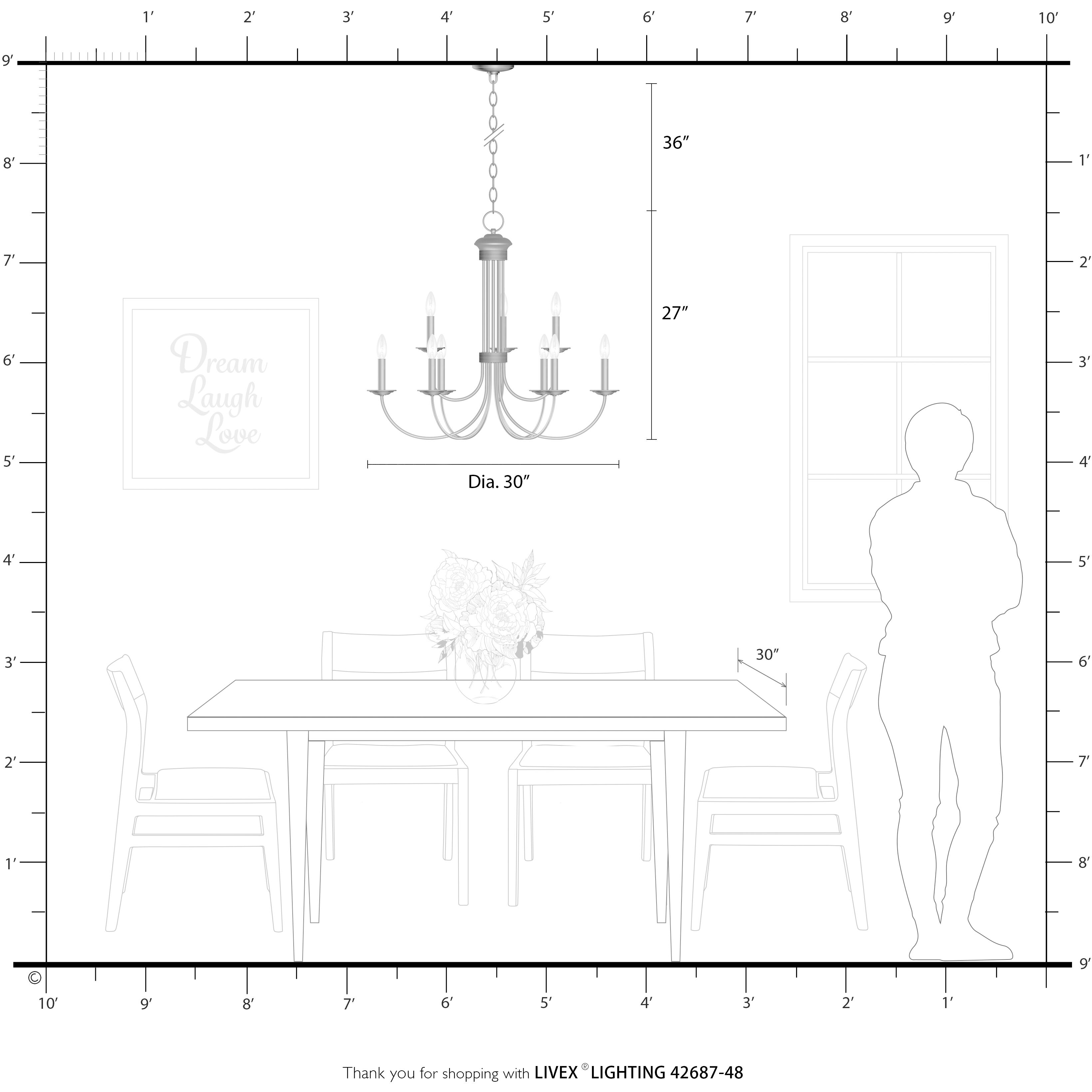 Estate 9 Light 30 inch Antique Gold Leaf Chandelier Ceiling Light, Large, 2-Tier