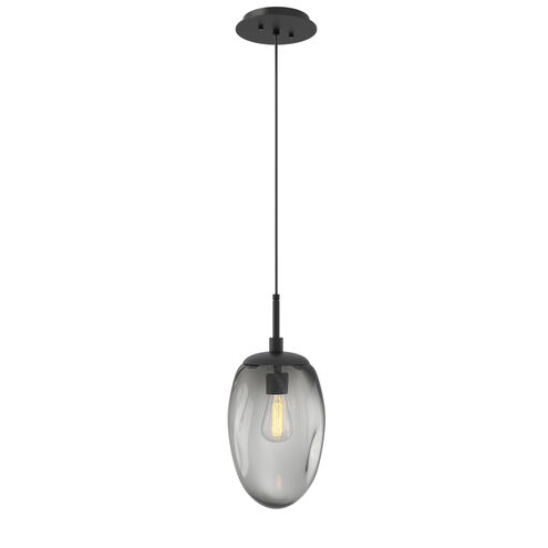 Meteo Incandescent 1 Light 9 inch Matte Black Pendant Ceiling Light in Smoke