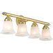 Neptune 4 Light 24 inch Polished Brass Bath Vanity Wall Light