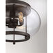 Farmhouse 3 Light 13 inch Oil Rubbed Bronze Outdoor Flush Mount