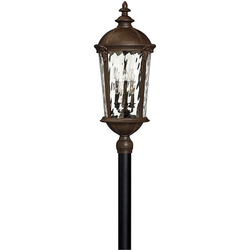 Estate Series Windsor 6 Light 34.75 inch River Rock Outdoor Post Mount Lantern, Extra Large