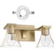 Gilford 2 Light 14.5 inch Champagne Gold Vanity Light Wall Light