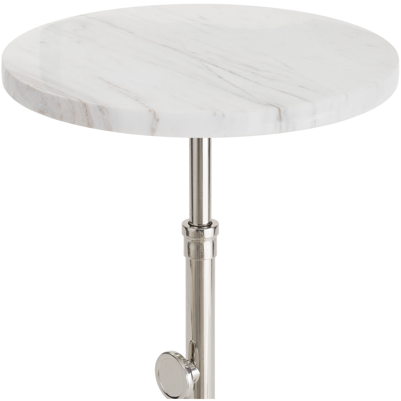 Myles 22.25 X 13 inch Polished Nickel Side Table