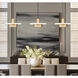 Ludo LED 52 inch Matte White and Modern Gold Linear Chandelier Ceiling Light