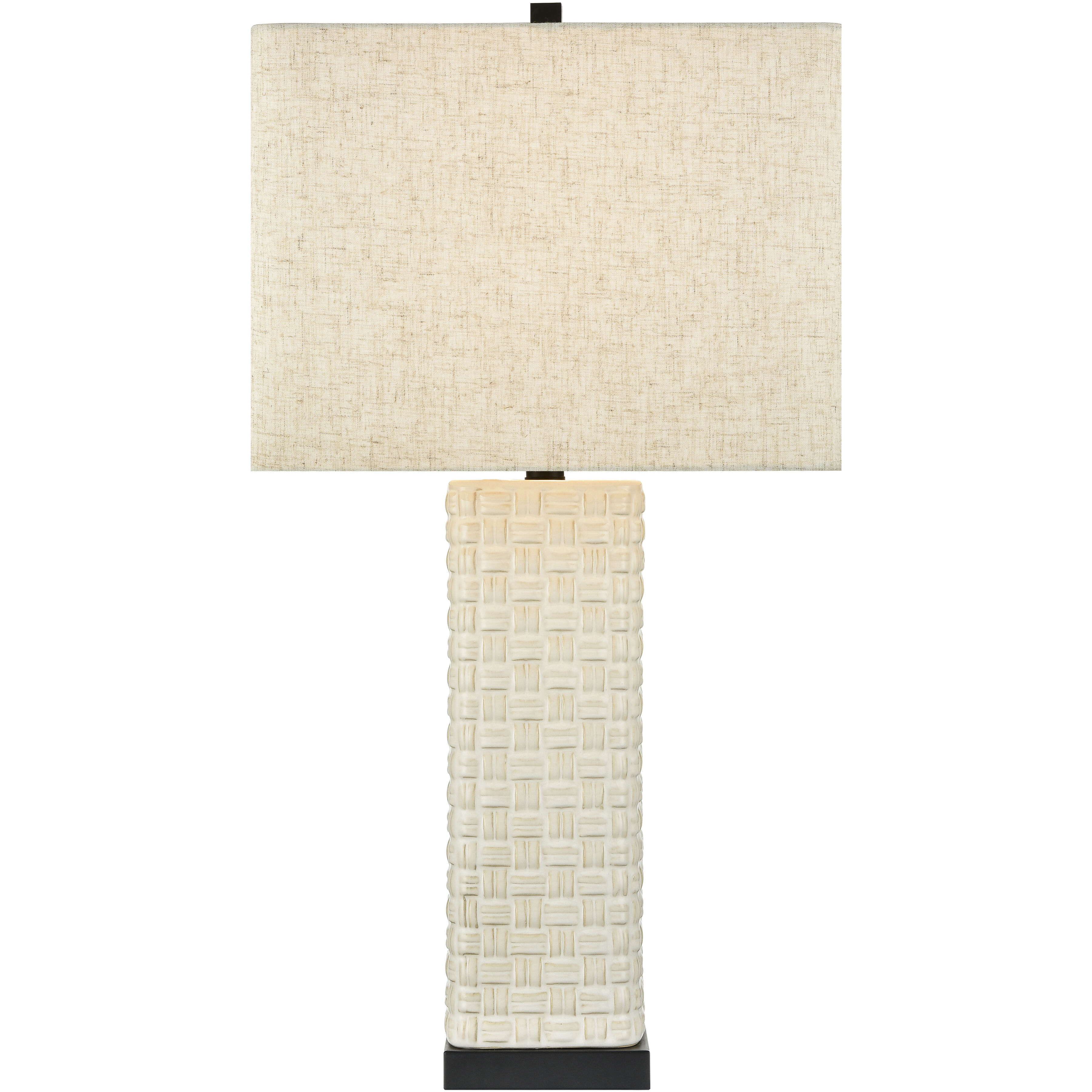 Tunstall 27.5 inch 9 watt White Glazed Table Lamp Portable Light